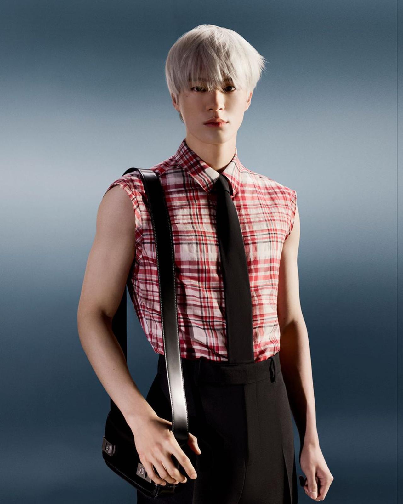 Lee Jeno for Ferragamo
NCT Dream's Jeno scripted history by becoming the first-ever global male House Ambassador for Ferragamo. As the group lead dancer and rapper, Jeno's magnetic persona has made him a mainstay at fashion events. He has also previously walked the runway for Peter Do’s Spring/Summer 2023 show last September and Ferragamo's Milan runway show in 2023
